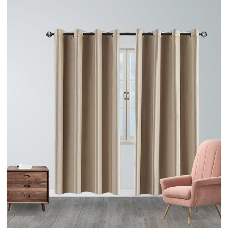 Everly Quinn Velvet Blackout Curtain Pair Wayfair